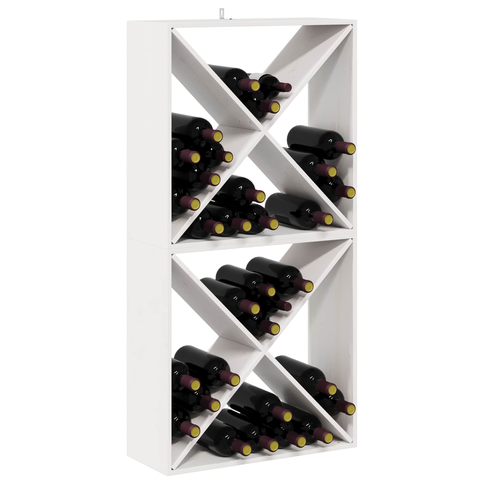 Weinschrank 56 x 25 x 56 cm Massivholz Kiefer