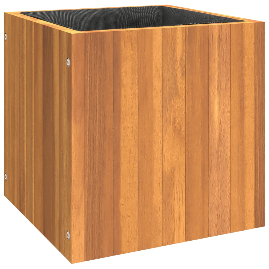 Pflanzkübel 25x25x25 cm Massivholz Akazie