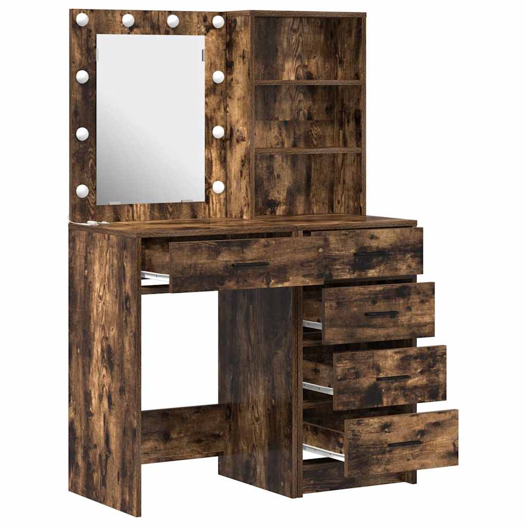 Schminktisch 2 pcs Weiß 50 x 41 x 135 cm Holzwerkstoff