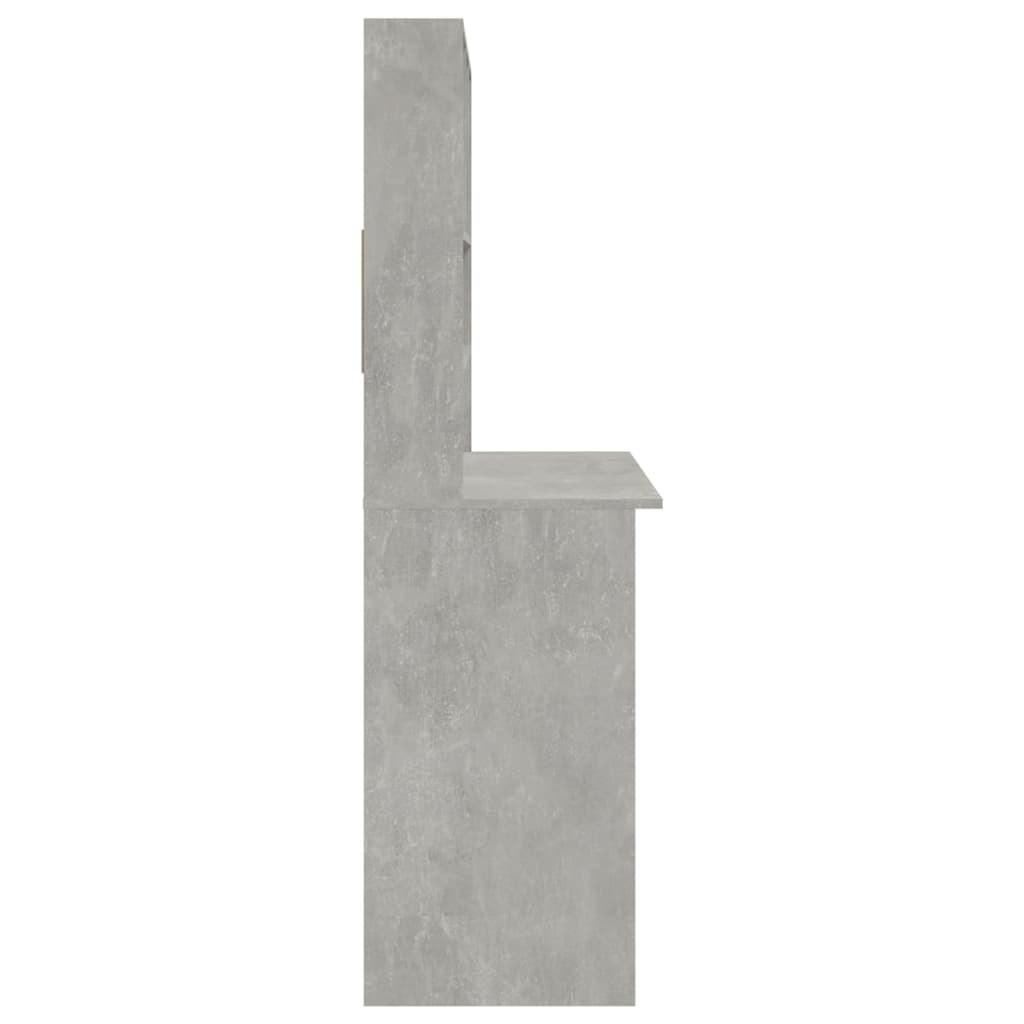 Schreibtisch mit Regal Weiß 102x45x148 cm Holzwerkstoff