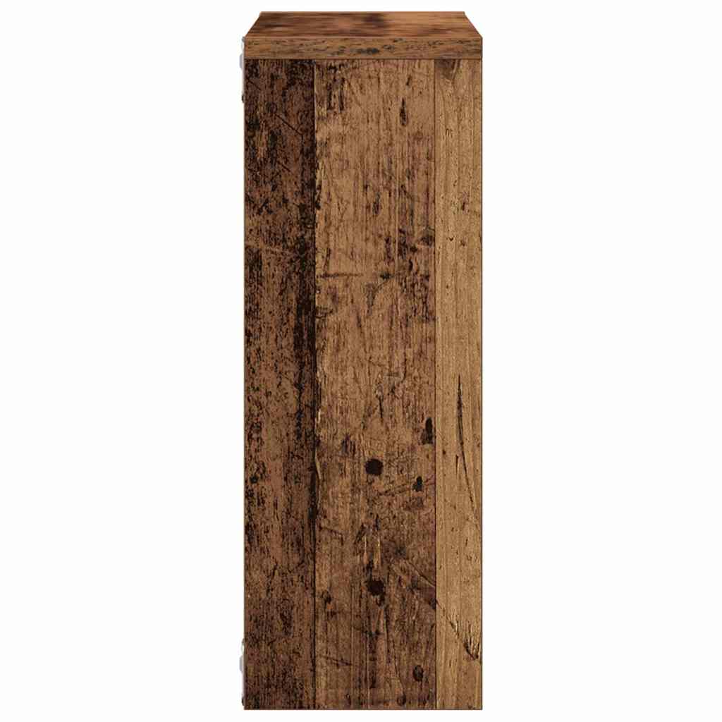 Wandregal Weiß 45,1x16x45,1 cm Holzwerkstoff