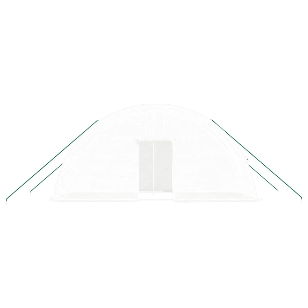 Gewächshaus mit Stahlrahmen Grün 24 m² 6x4x2,85 m