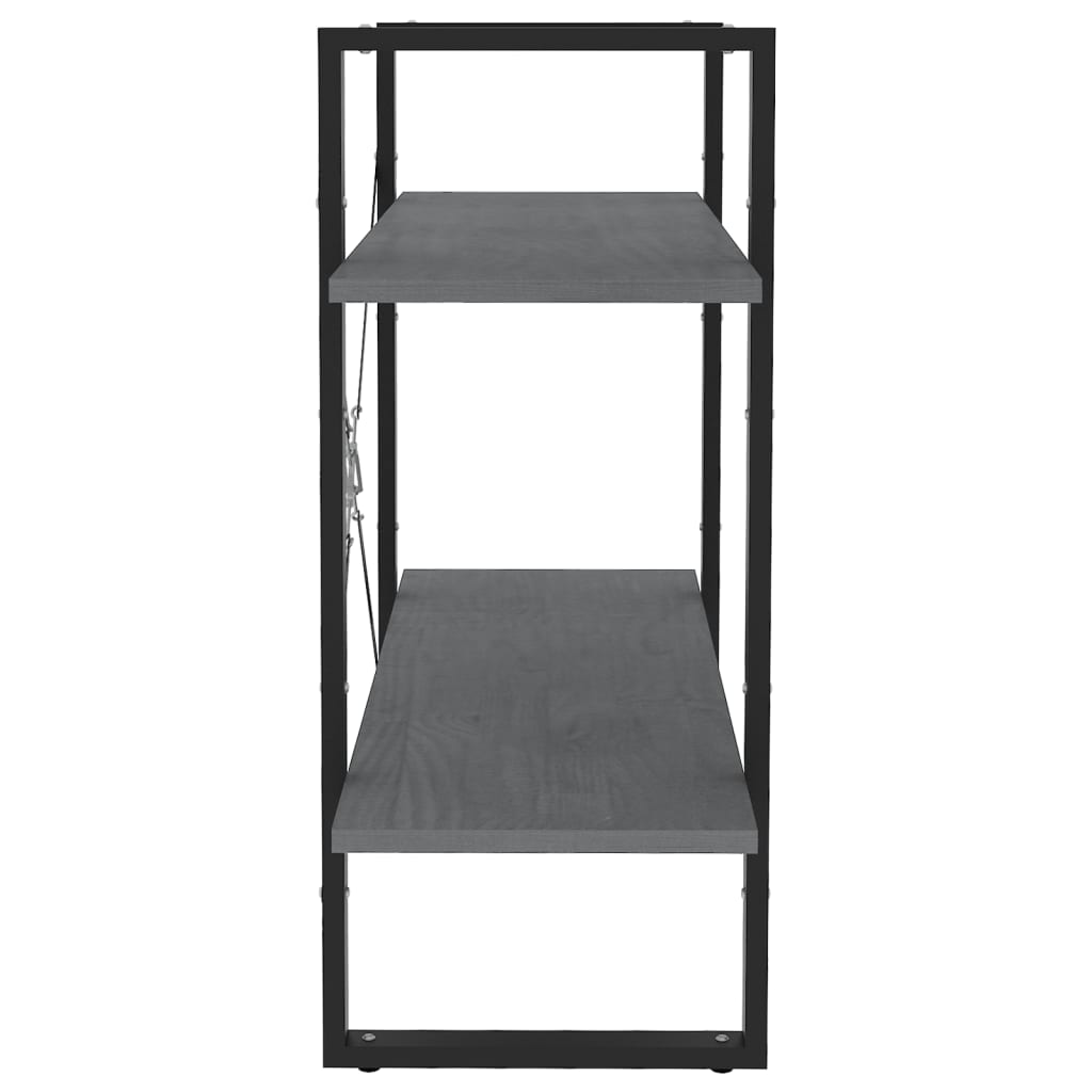 Bücherregal 2 Fächer Weiß 80x30x70 cm Holzwerkstoff