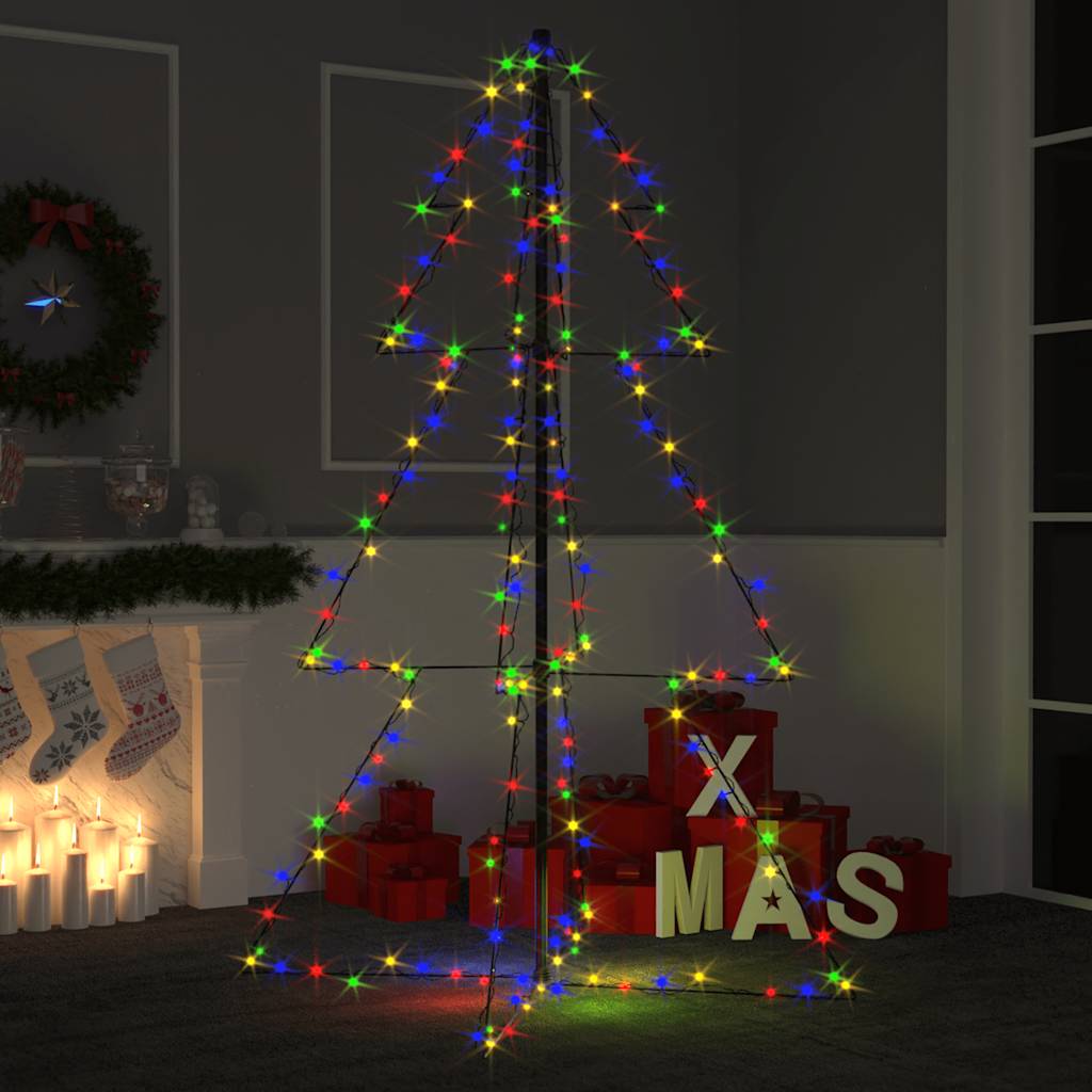 Weihnachtsbaum in Kegelform 160 LEDs Indoor & Outdoor 78x120 cm