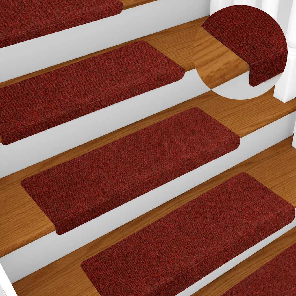 Stufenmatten Selbstklebend 15 Stk. 65x21x4 cm Hellbraun Rechteckiger Rand