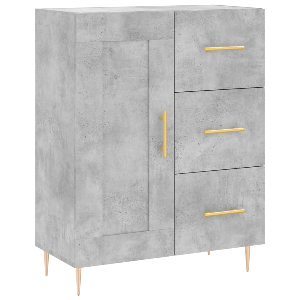 Highboard Hochglanz-Weiß 69,5x34x180 cm Holzwerkstoff
