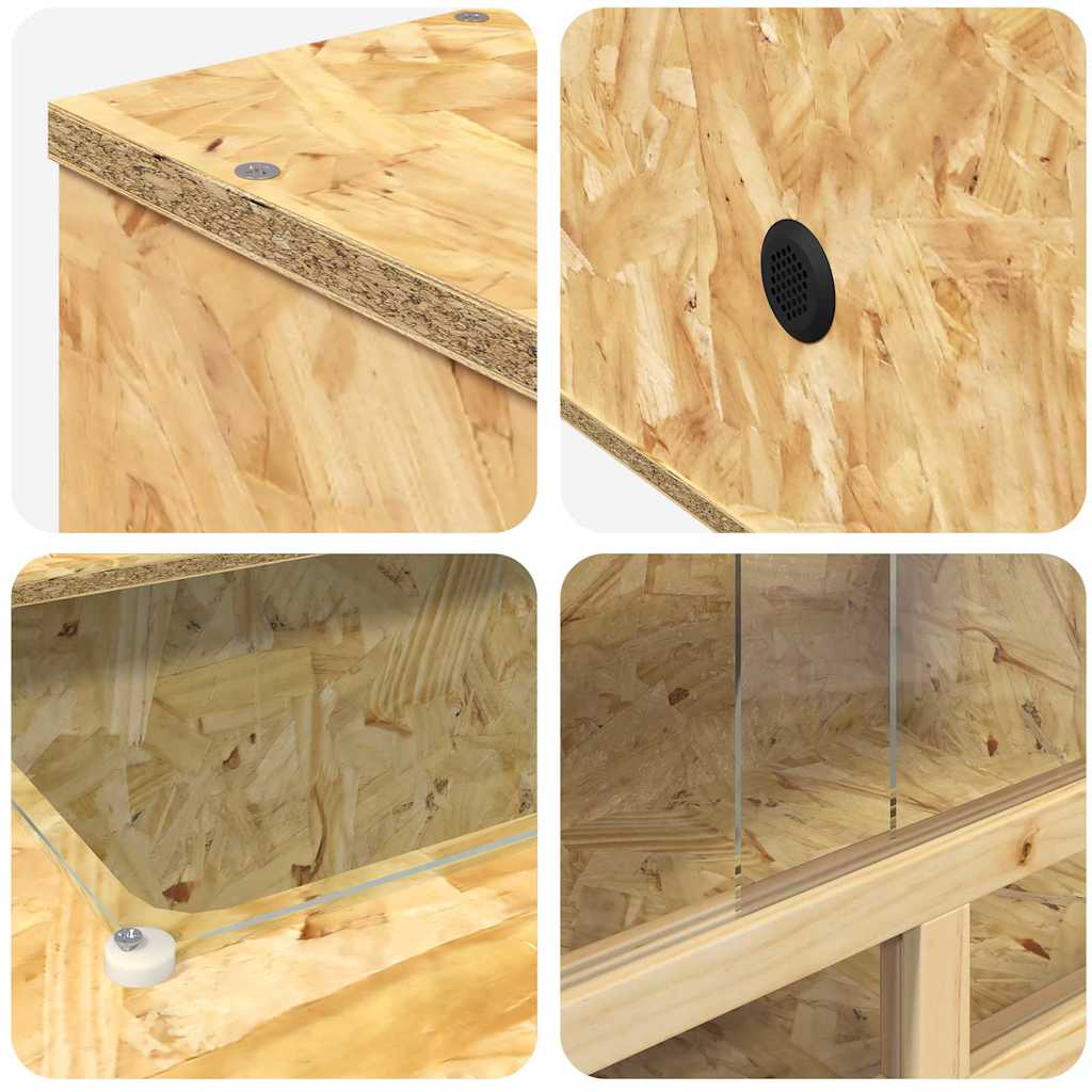 Terrarium Braun 100 x 50 x 100 cm OSB