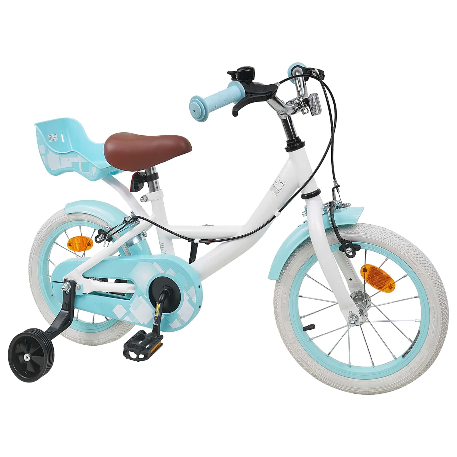 Kinderfahrrad 12 Zoll für 2-4 Jahre alt Hellrosa