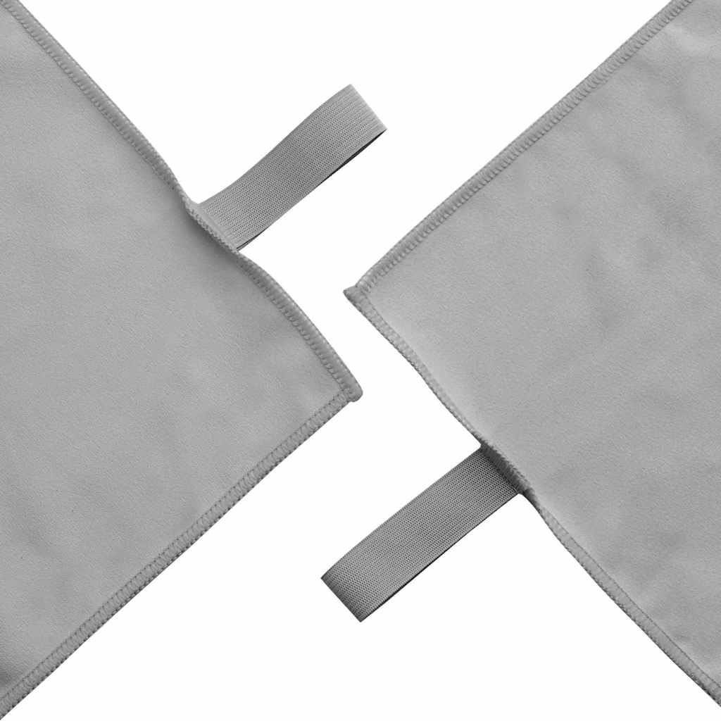 Sporthandtücher 2 pcs Schwarz 50 x 30 cm Polyester und Polyamid