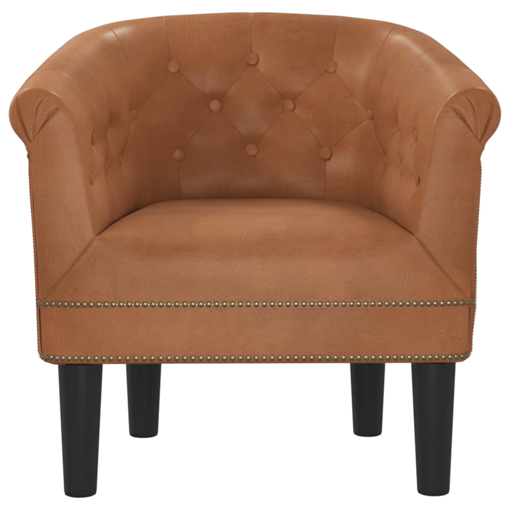 Clubsessel Gold Kunstleder