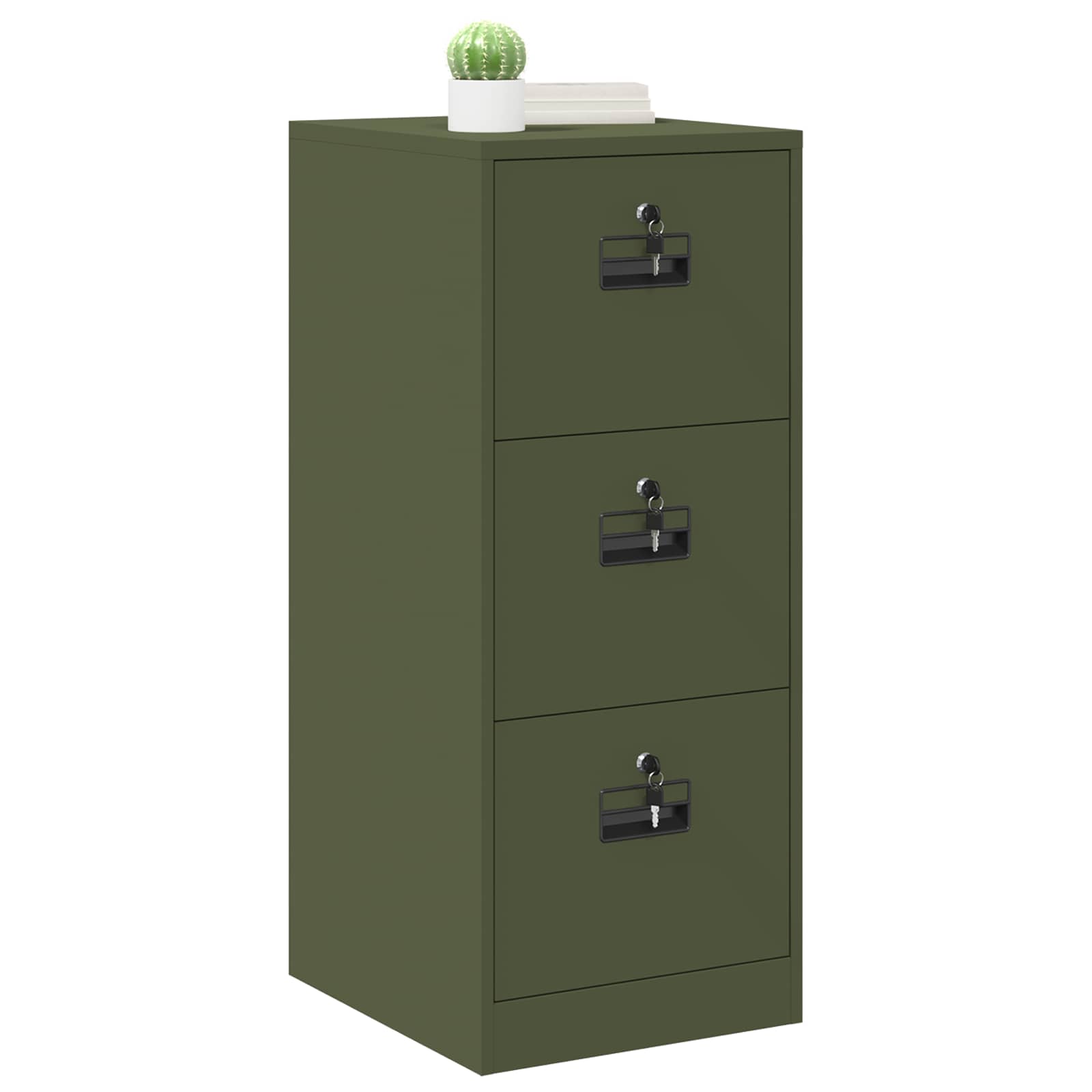 Aktenschrank 2 pcs Schwarz 44 x 50 x 139 cm Kaltgewalzter Stahl