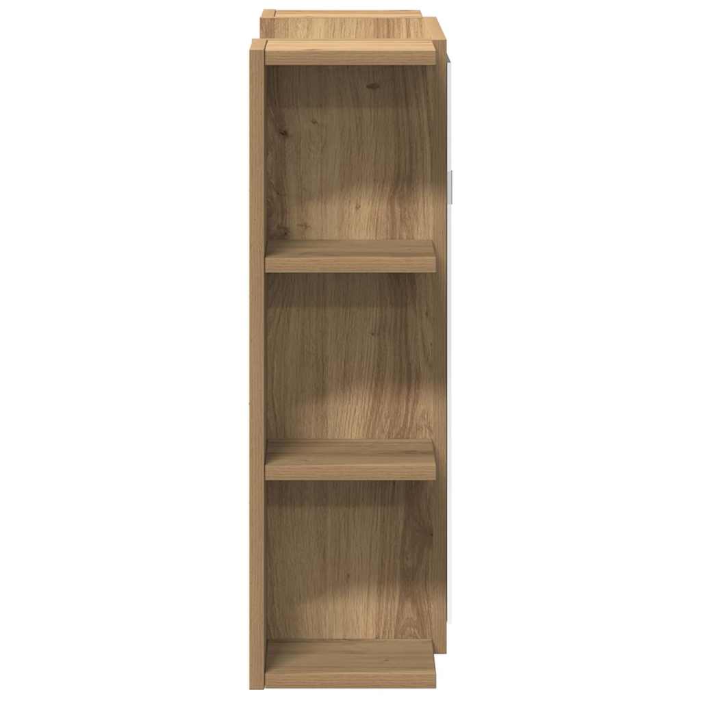 Bad-Spiegelschrank Weiß 80x20,5x64 cm Holzwerkstoff