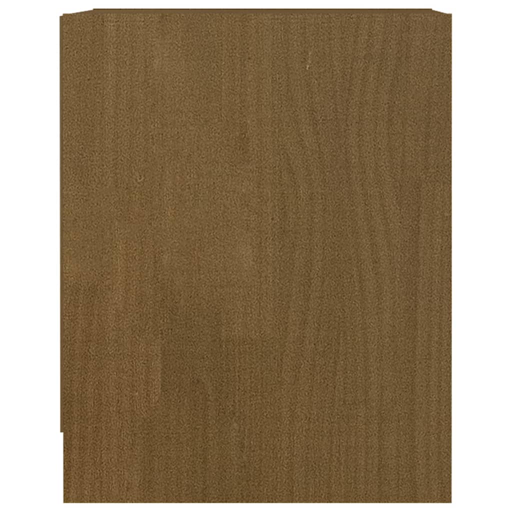 Nachttisch 35,5x33,5x41,5 cm Massivholz Kiefer