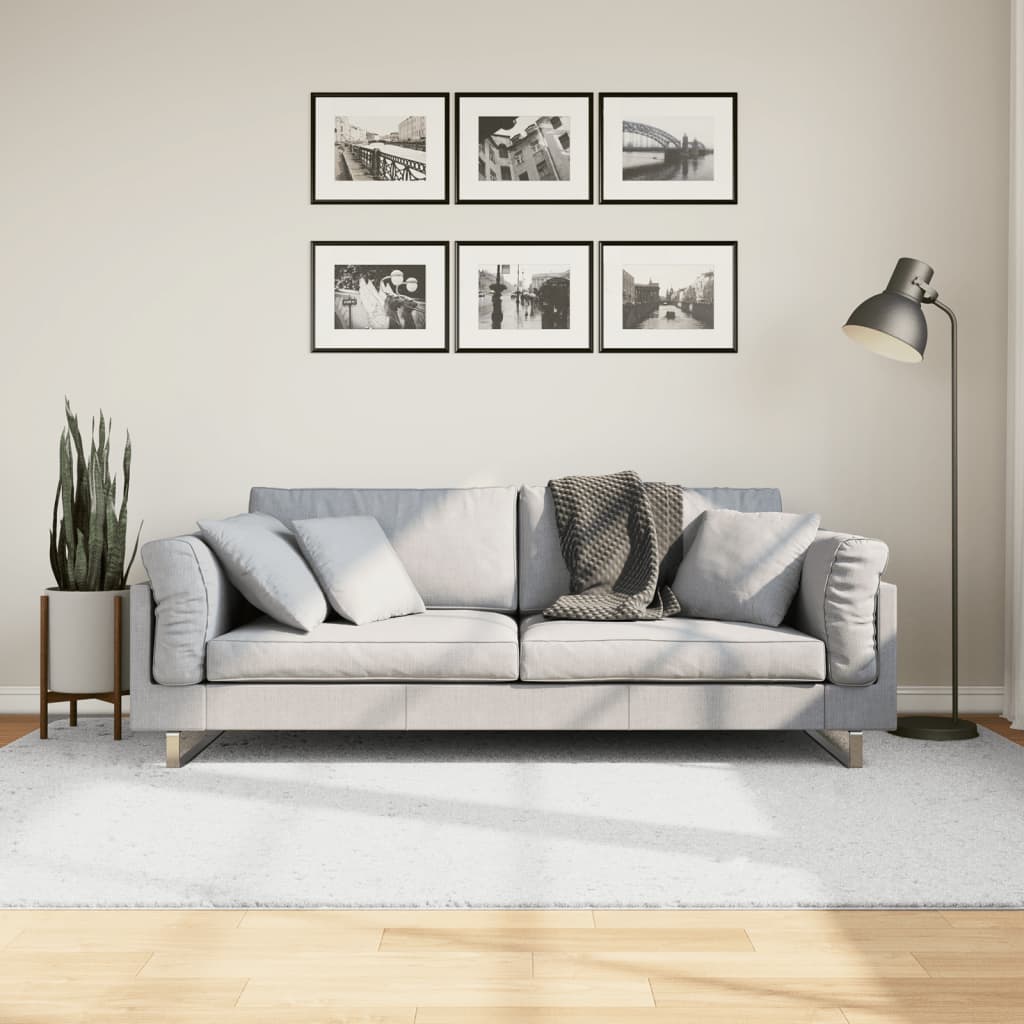 Teppich OVIEDO Kurzflor Anthrazit 120x120 cm
