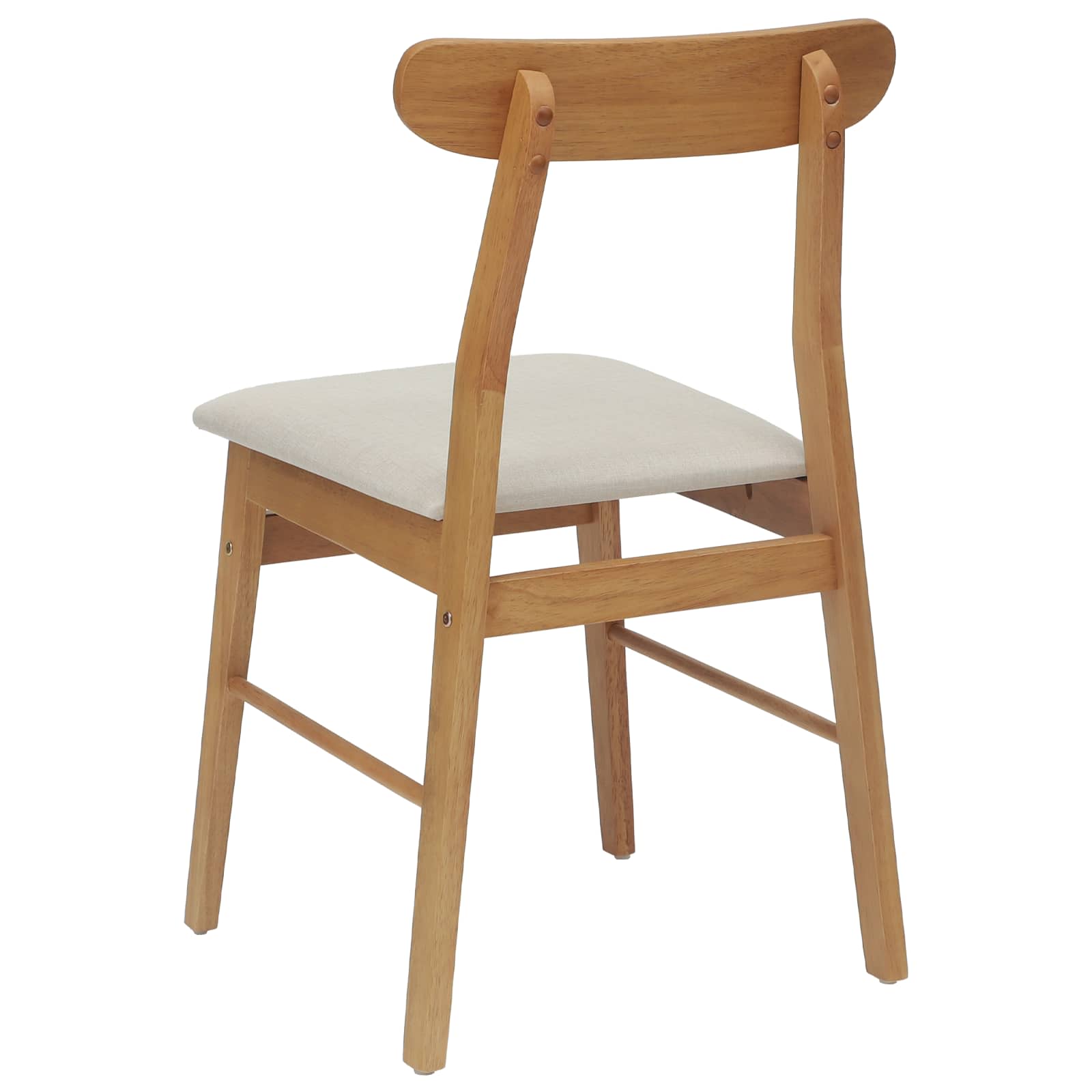 Esszimmerstuhl 2 pcs Dunkelbraun, Hell Massives Gummiholz