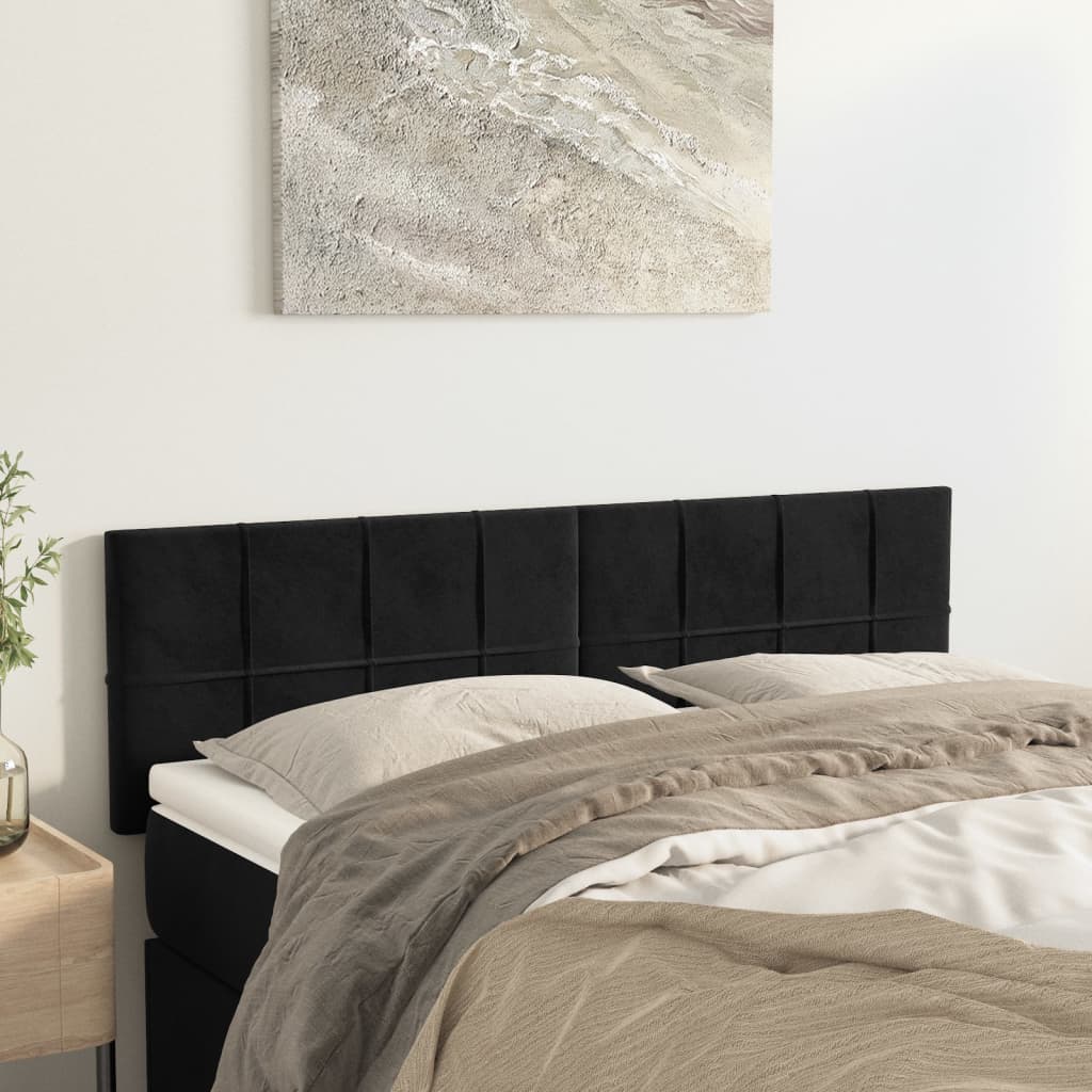 Kopfteil Hellgrau 80x5x118/128 cm Samt