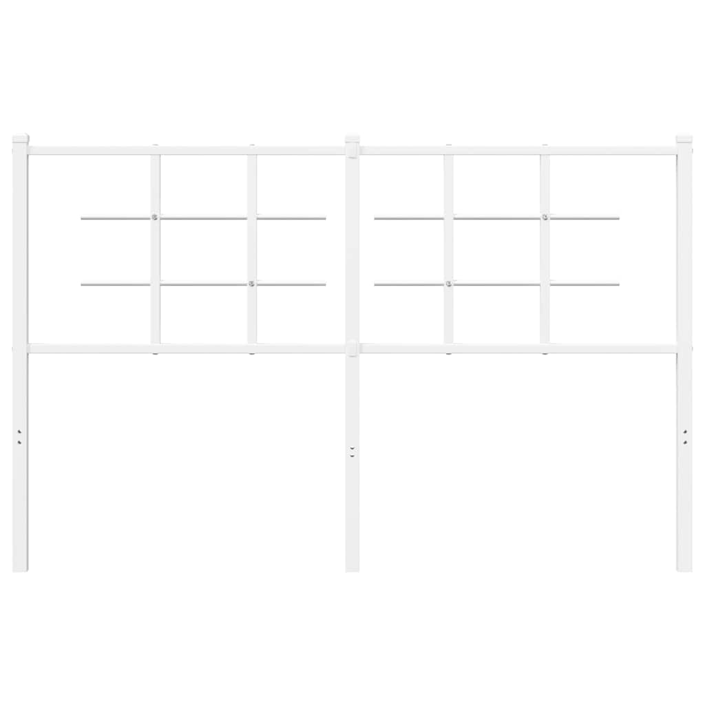 Ersatz-Kopfteil Metall Weiß 100 cm