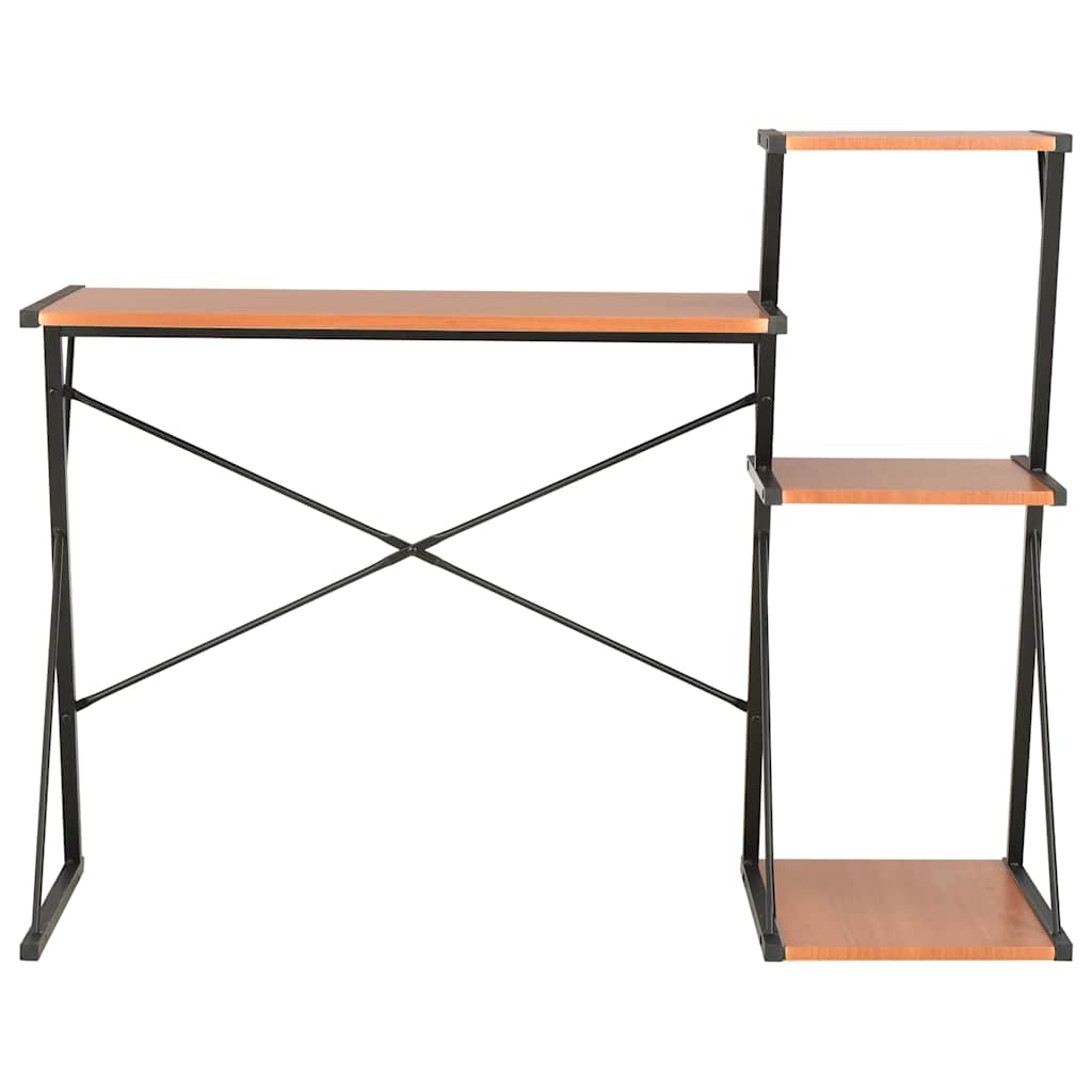 Schreibtisch mit Regal Weiß 116×50×93 cm