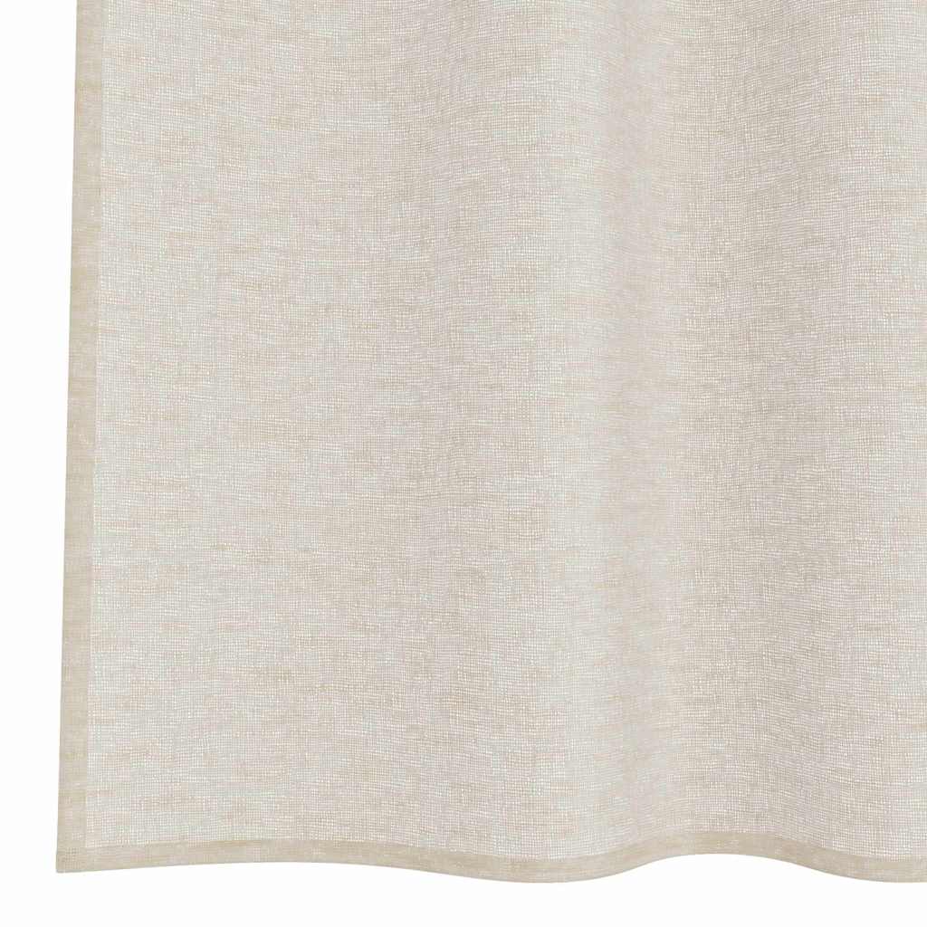 Voile-Vorhang mit Vorhängen 2 pcs Weiß 140 x 140 cm Polyester