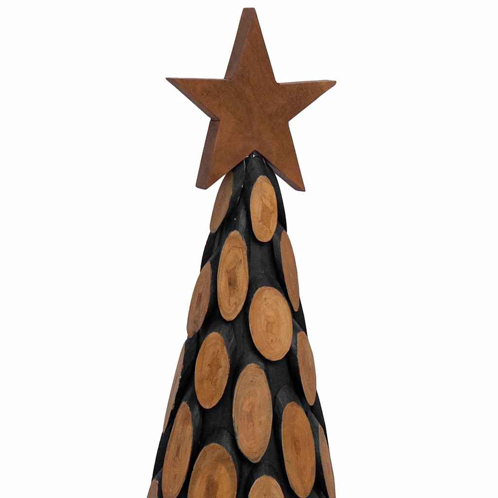 Weihnachtsbaum mit Ständer Braun 61 cm Massivholz Teak