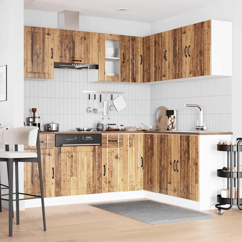 11-tlg. Küchenschrank-Set Lucca Weiß Holzwerkstoff
