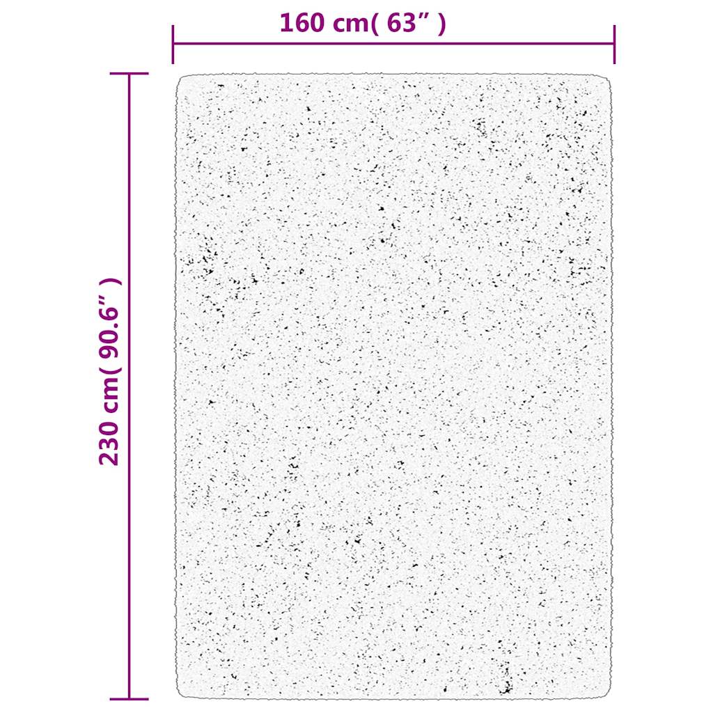 Teppich OVIEDO Kurzflor Anthrazit 120x120 cm