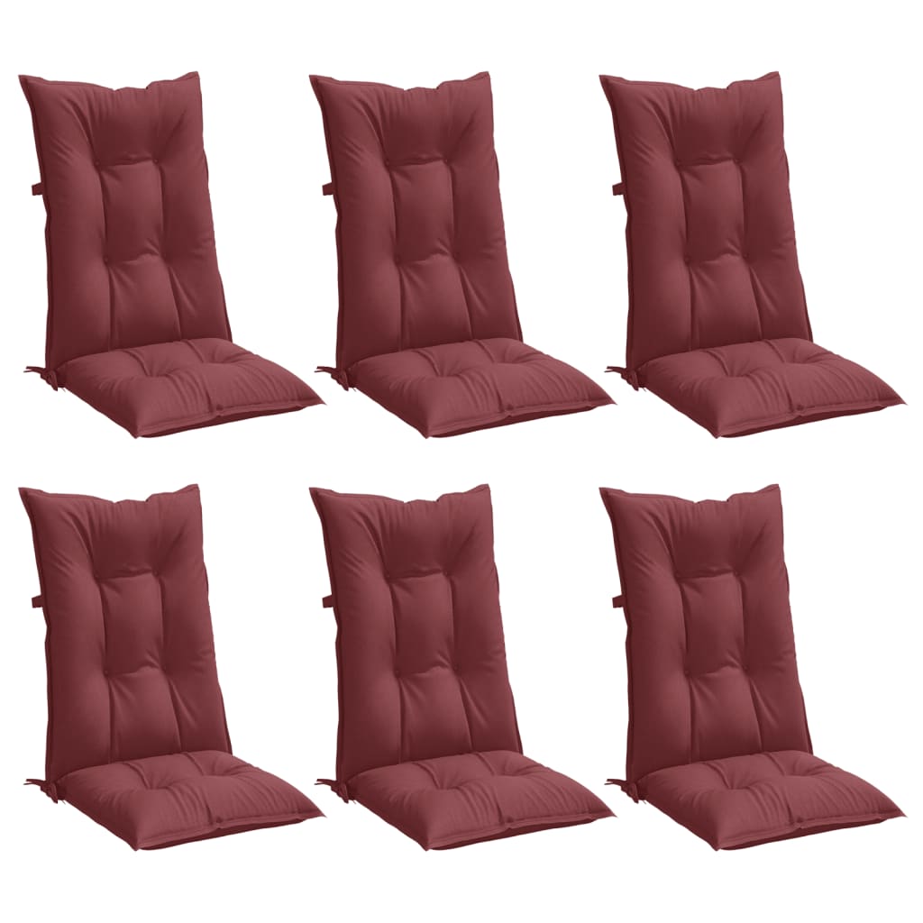 Hochlehner-Auflagen 2 Stk. Melange Anthrazit 120x50x7cm Stoff