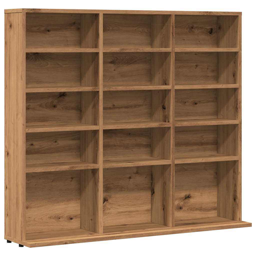 CD Regal Schwarz Eichen-Optik 101 x 23 x 177,5 cm Holzwerkstoff