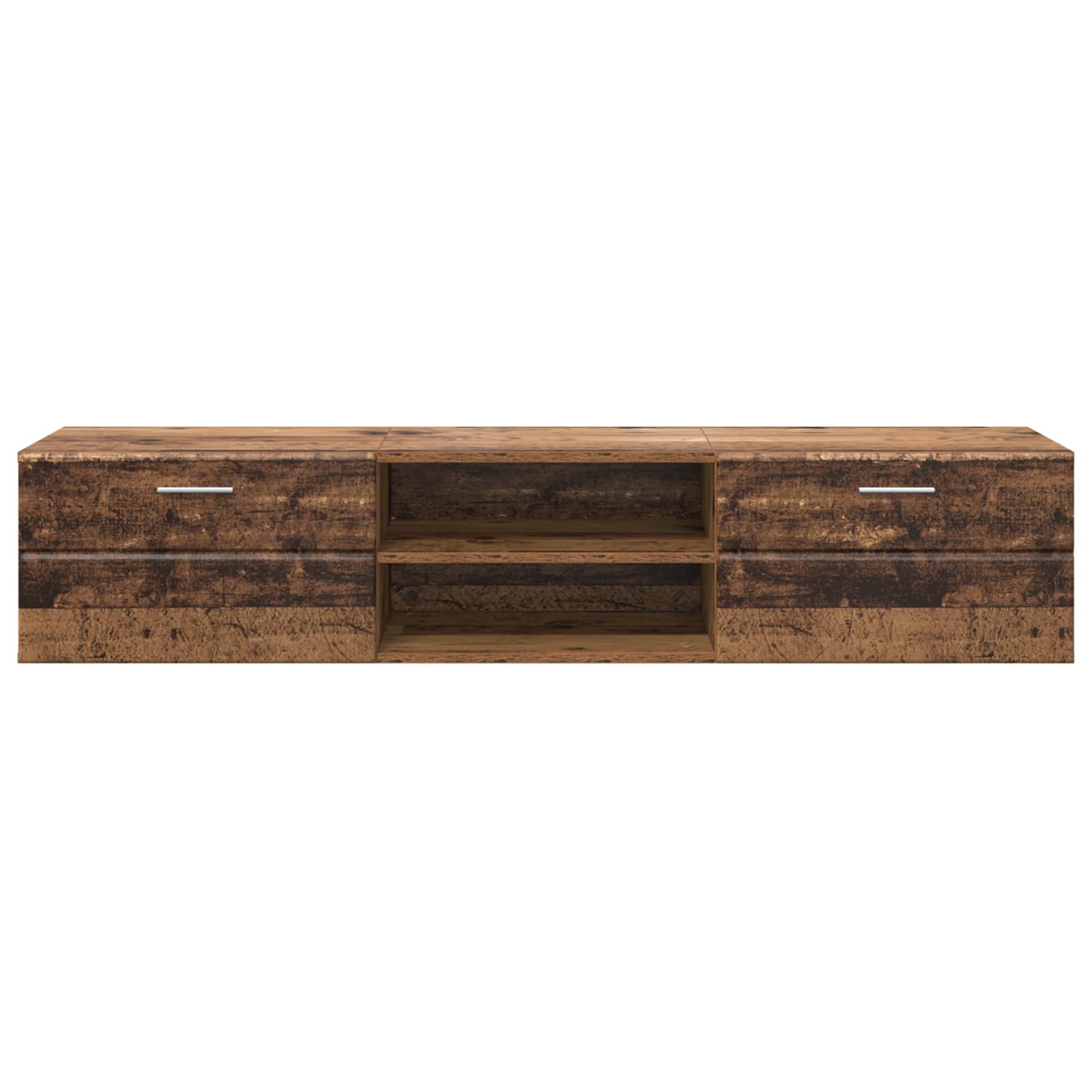 Highboard mit Regal FLORIN Weiß 60 x 35 x 182 cm Holzwerkstoff