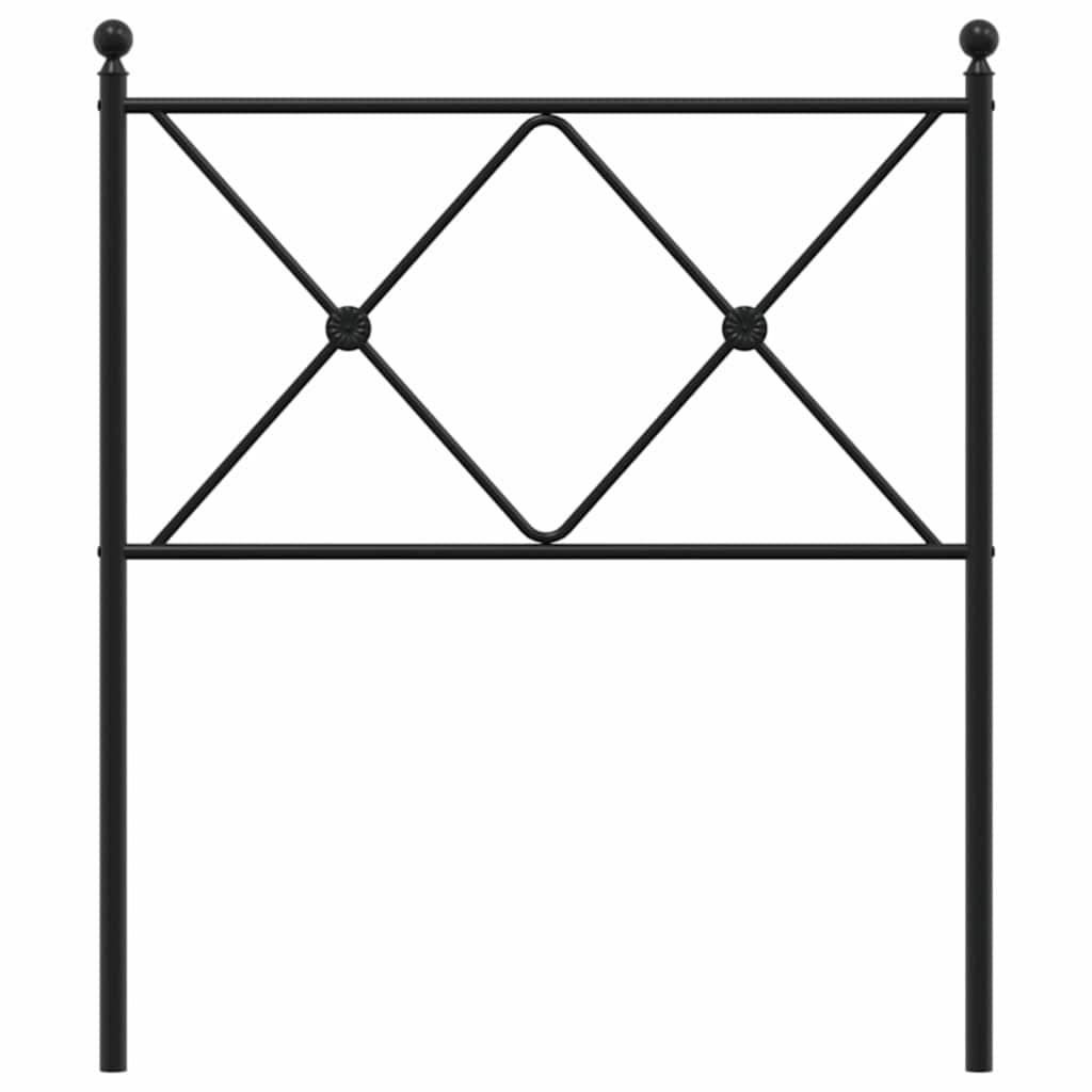 Ersatz-Kopfteil Metall Schwarz 75 cm