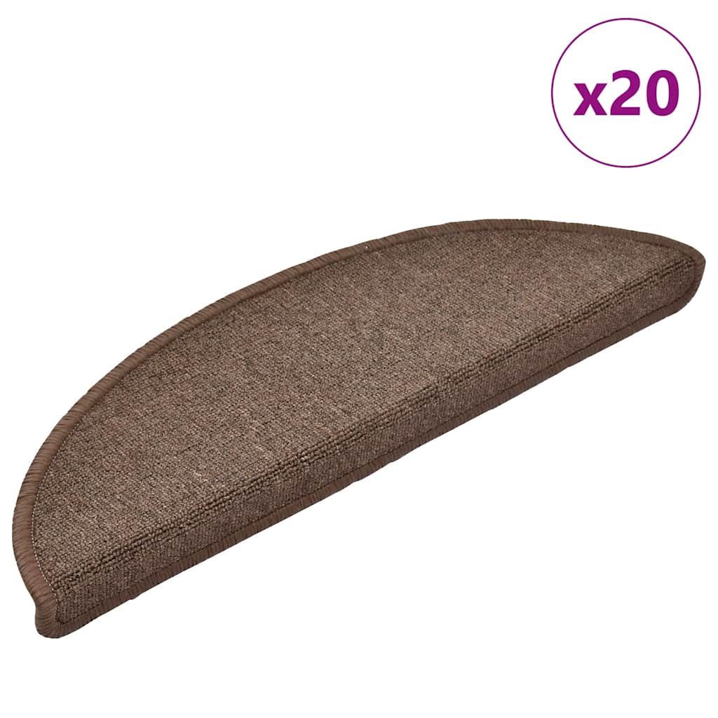Stufenmatten 15 Stk. 56x17x3 cm Anthrazit Halbrund