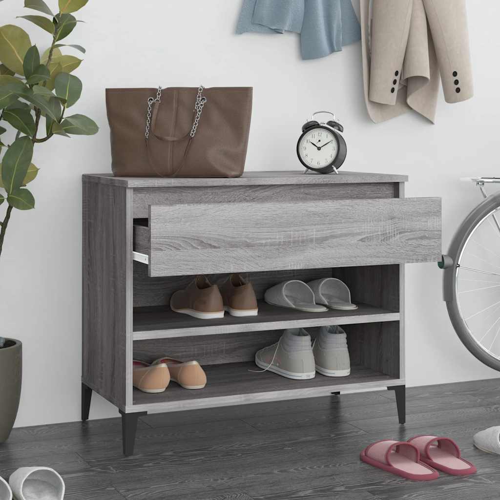 Schuhregal Weiß 70x36x60 cm Holzwerkstoff