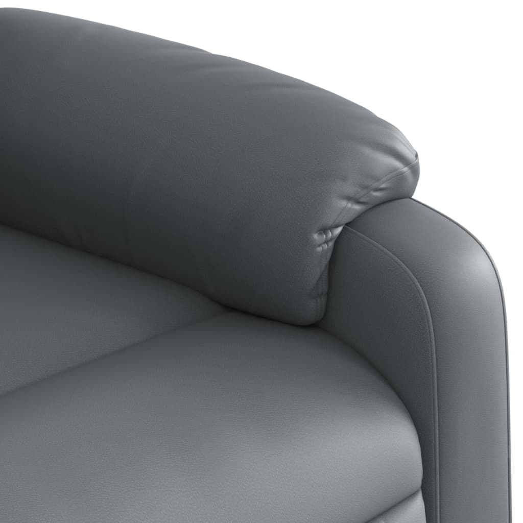 Massage-Relaxsessel, Kunstleder, Schwarz