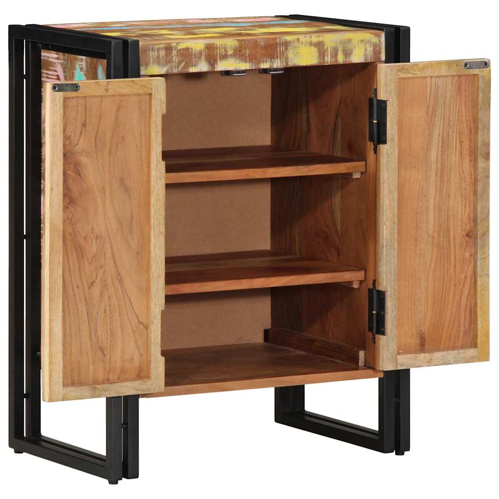 Schuhschrank mit Regal Braun 56 x 35 x 70 cm Massivholz Mango