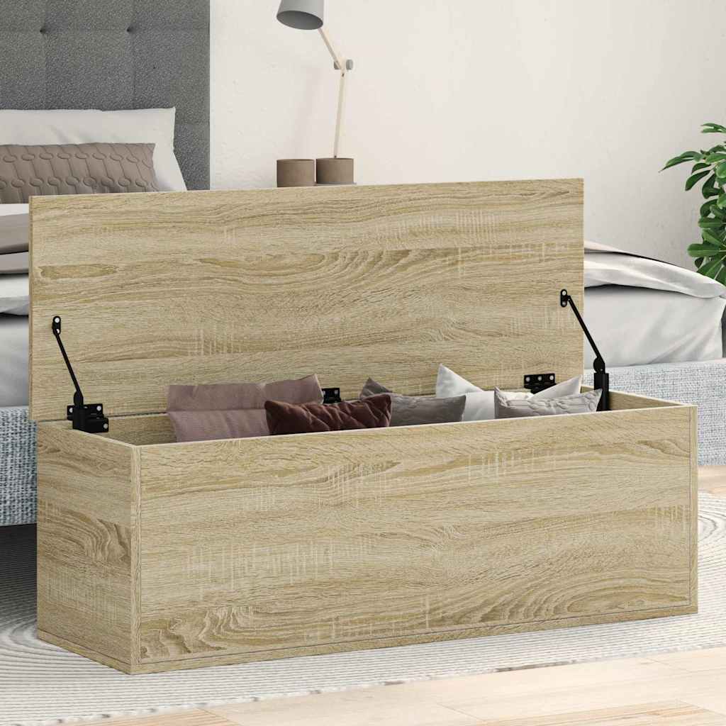 Aufbewahrungstruhe Weiß 84x42x46 cm Holzwerkstoff