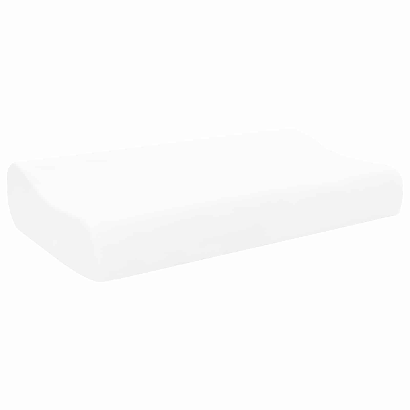 Schlafkissen Uni Weiß 60 x 37 x 12,5 cm Viscoschaum