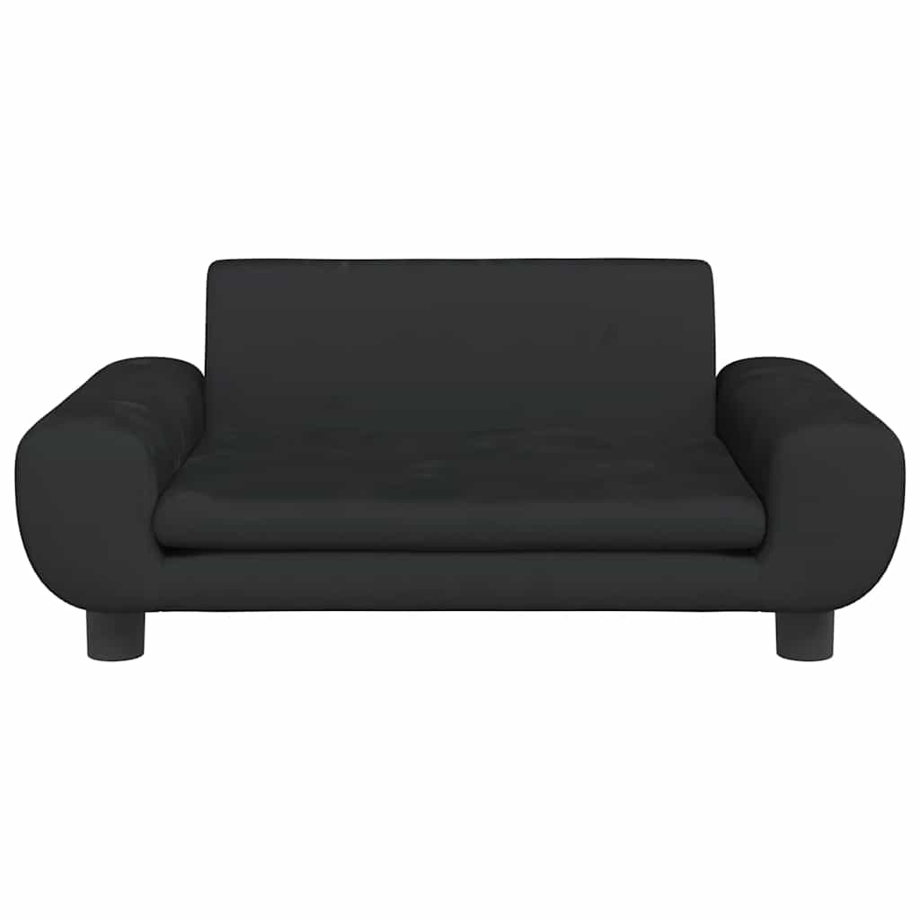 Kindersofa Blau 100x54x33 cm Samt