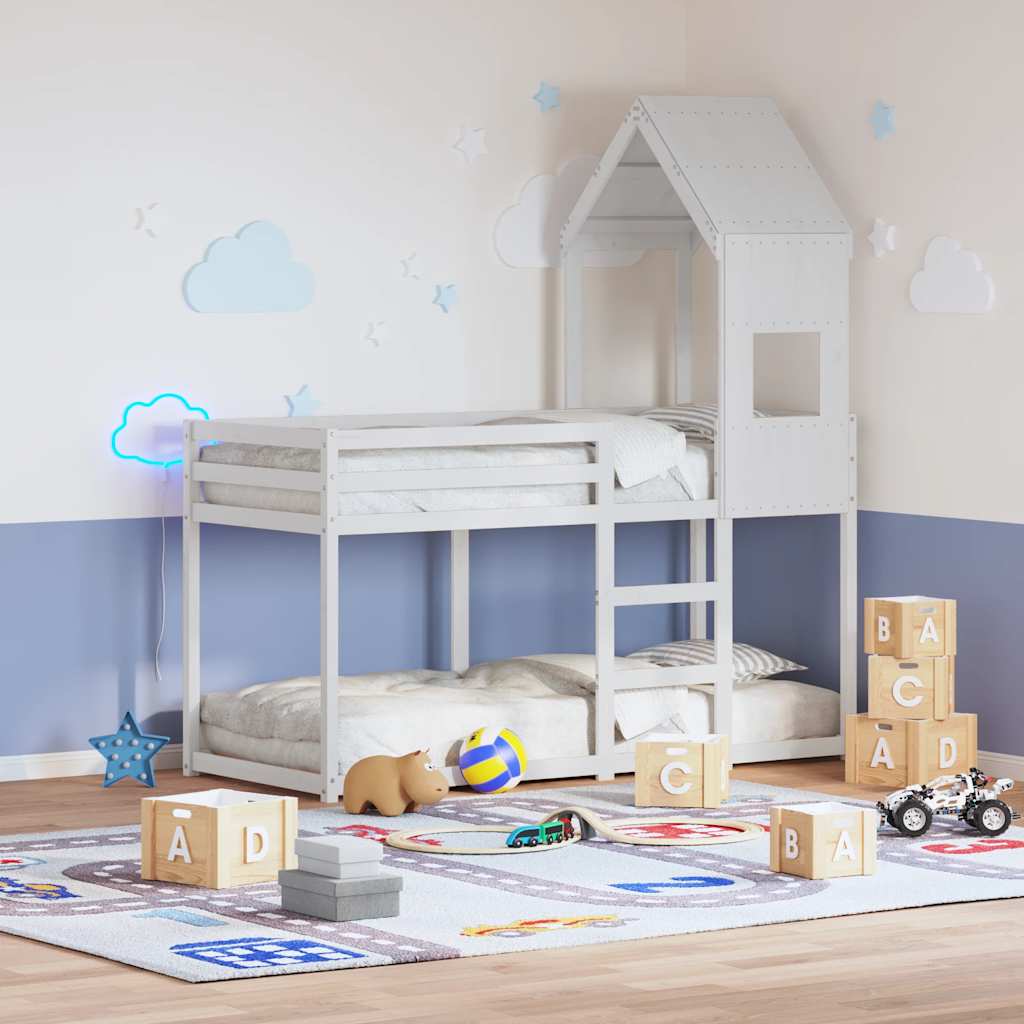 Dach für Kinderbett 60x89x134,5 cm Massivholz Kiefer
