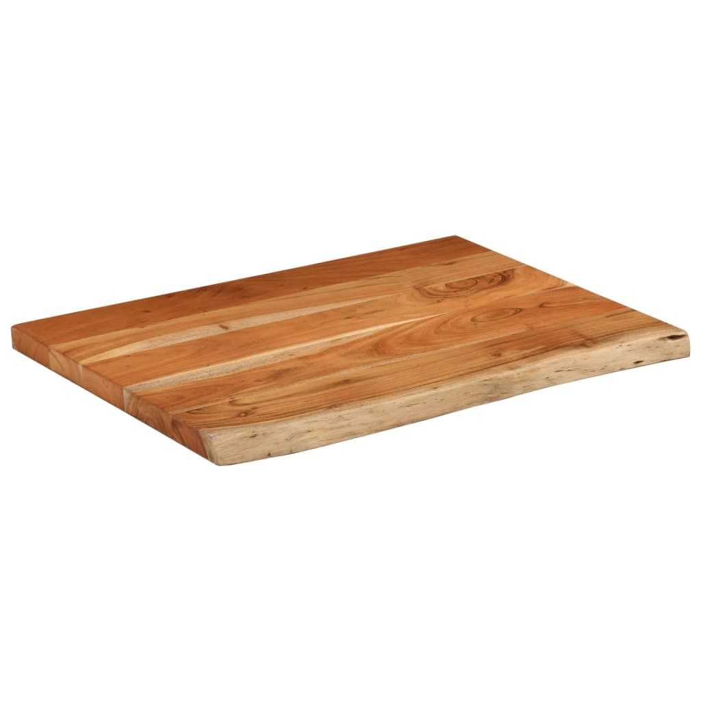 Wandregal 40x20x2,5 cm Rechteckig Massivholz Akazie Baumkante