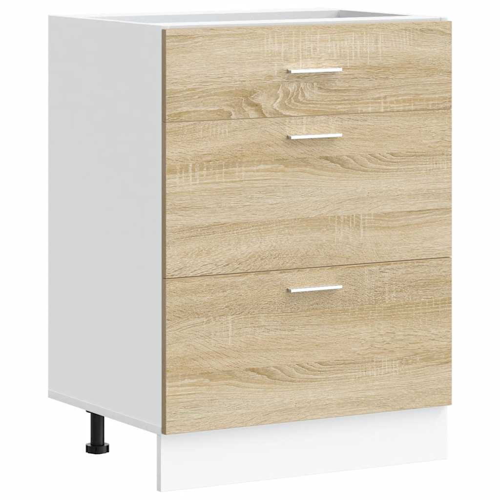 Unterschrank Lyon Weiß 60x46x81,5 cm Holzwerkstoff