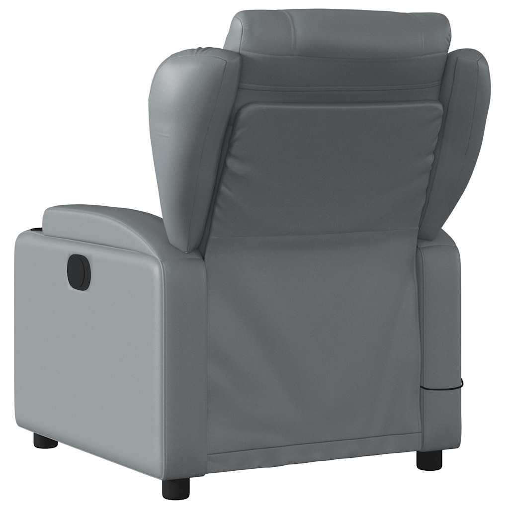 Massage-Relaxsessel, Kunstleder, Schwarz
