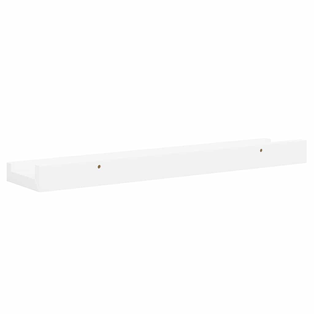 Bilderleisten 2 Stk. Weiß 80x9x3 cm MDF
