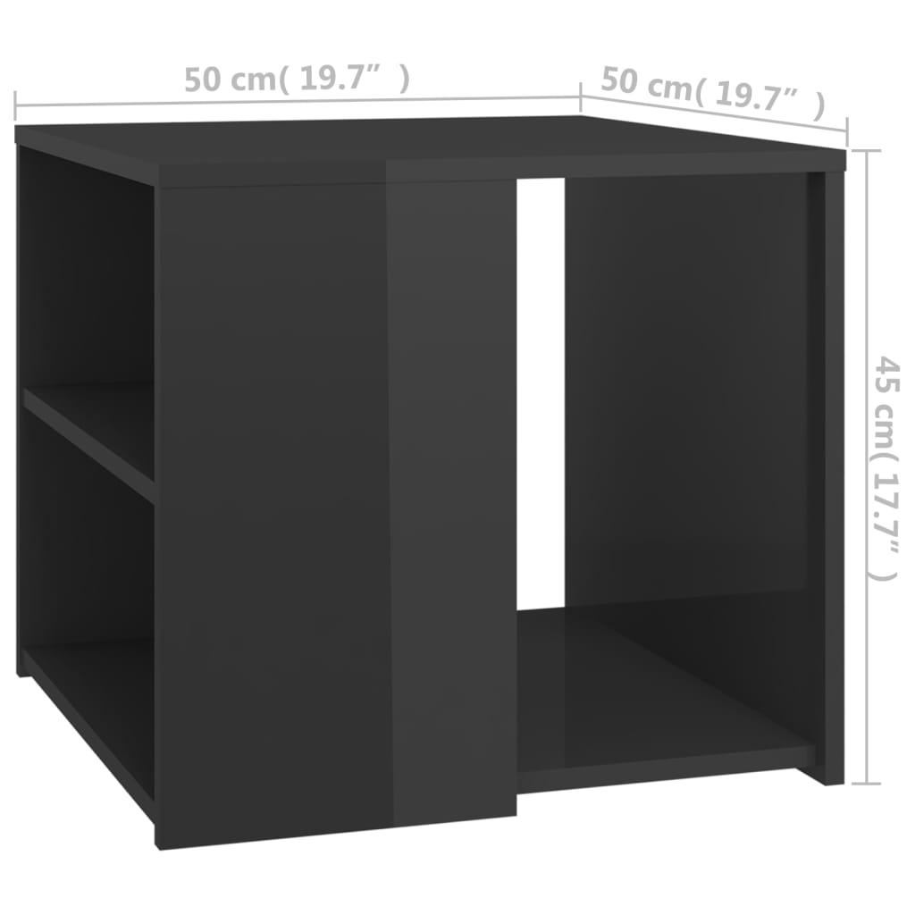 Beistelltisch Grau 50x50x45 cm Holzwerkstoff