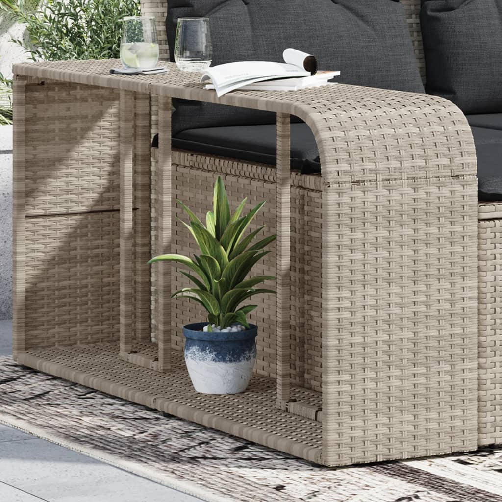 Lagerregale 2 Stk. Schwarz Poly Rattan