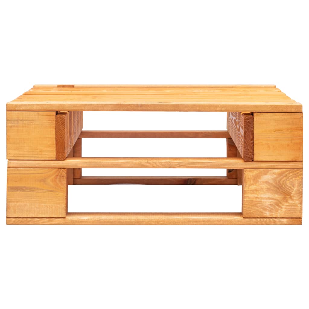 Outdoor-Ottomane Paletten Holz Grau