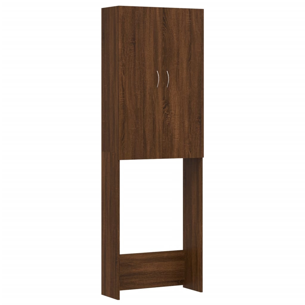 Waschmaschinenschrank Weiß 64x25,5x190 cm