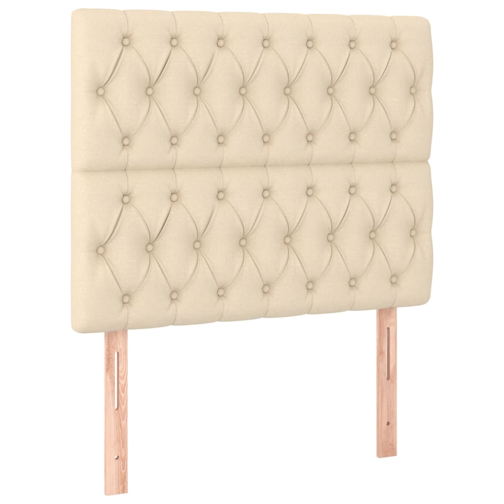 Kopfteil Hellgrau 80x7x118/128 cm Stoff