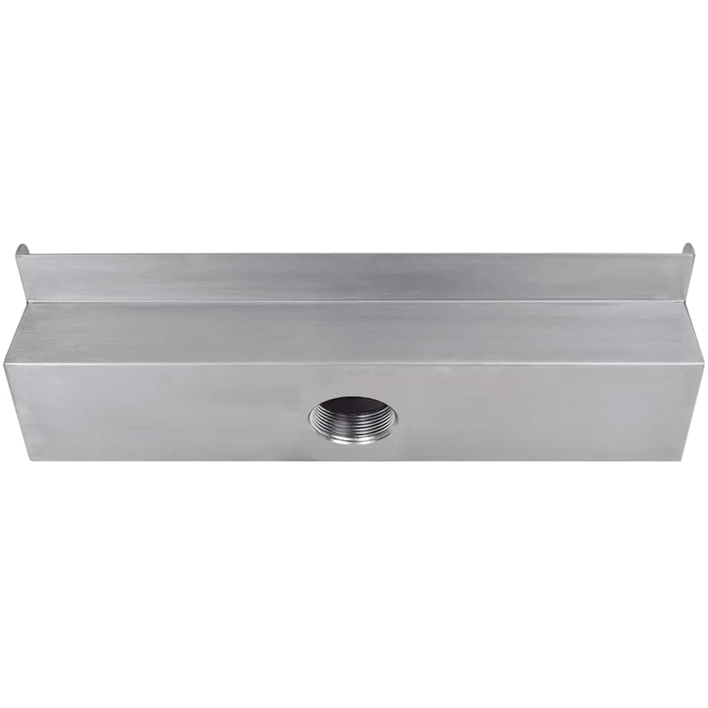 Pool-Wasserfall mit LEDs Edelstahl 110 cm