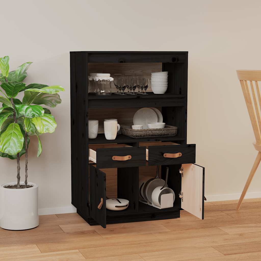 Highboard 67x40x108,5 cm Massivholz Kiefer