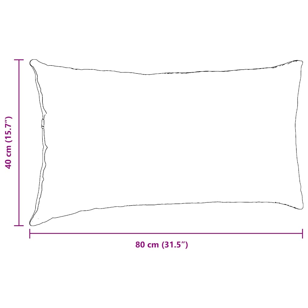 Sofakissen 2 Stück Hellgrau 50 x 30 cm Cordstoff